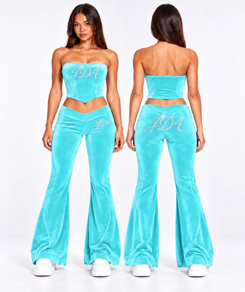 JDA Aqua Angel Velour Co-ord