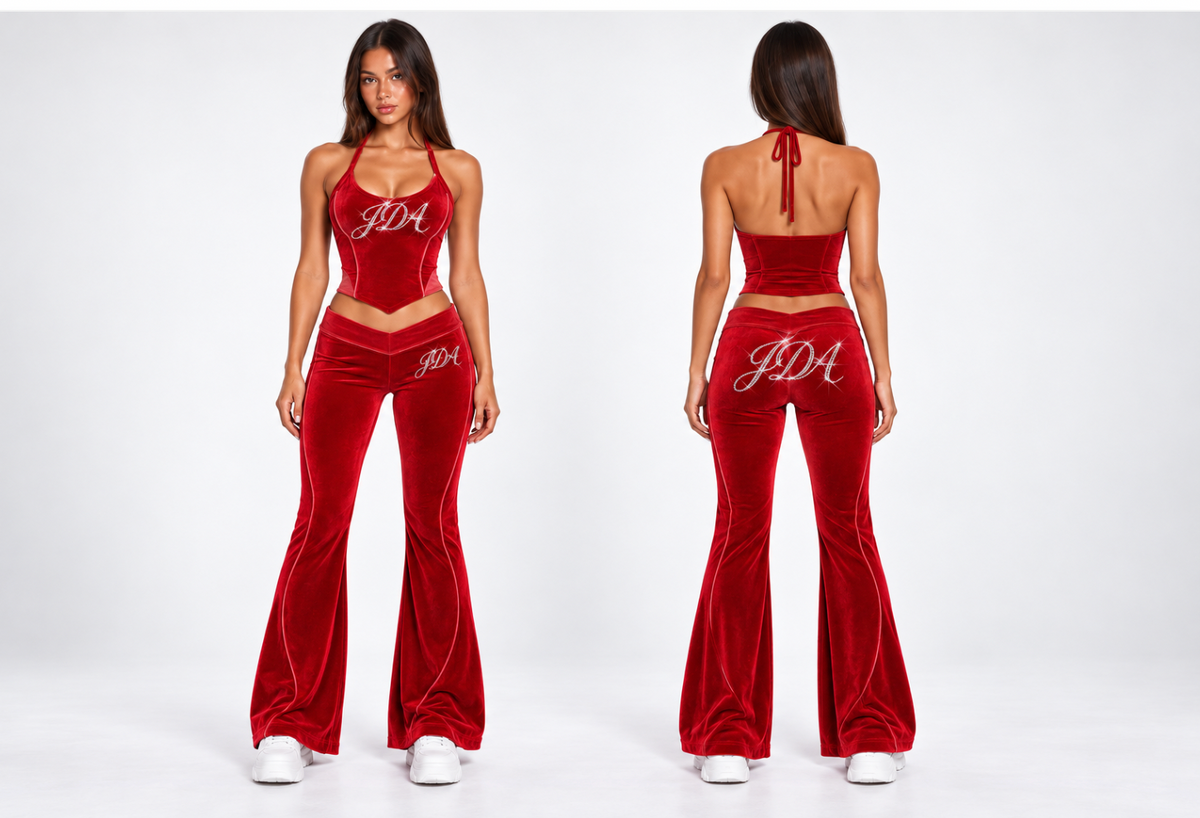 JDA Scarlet Siren Rhinestone Co-ord